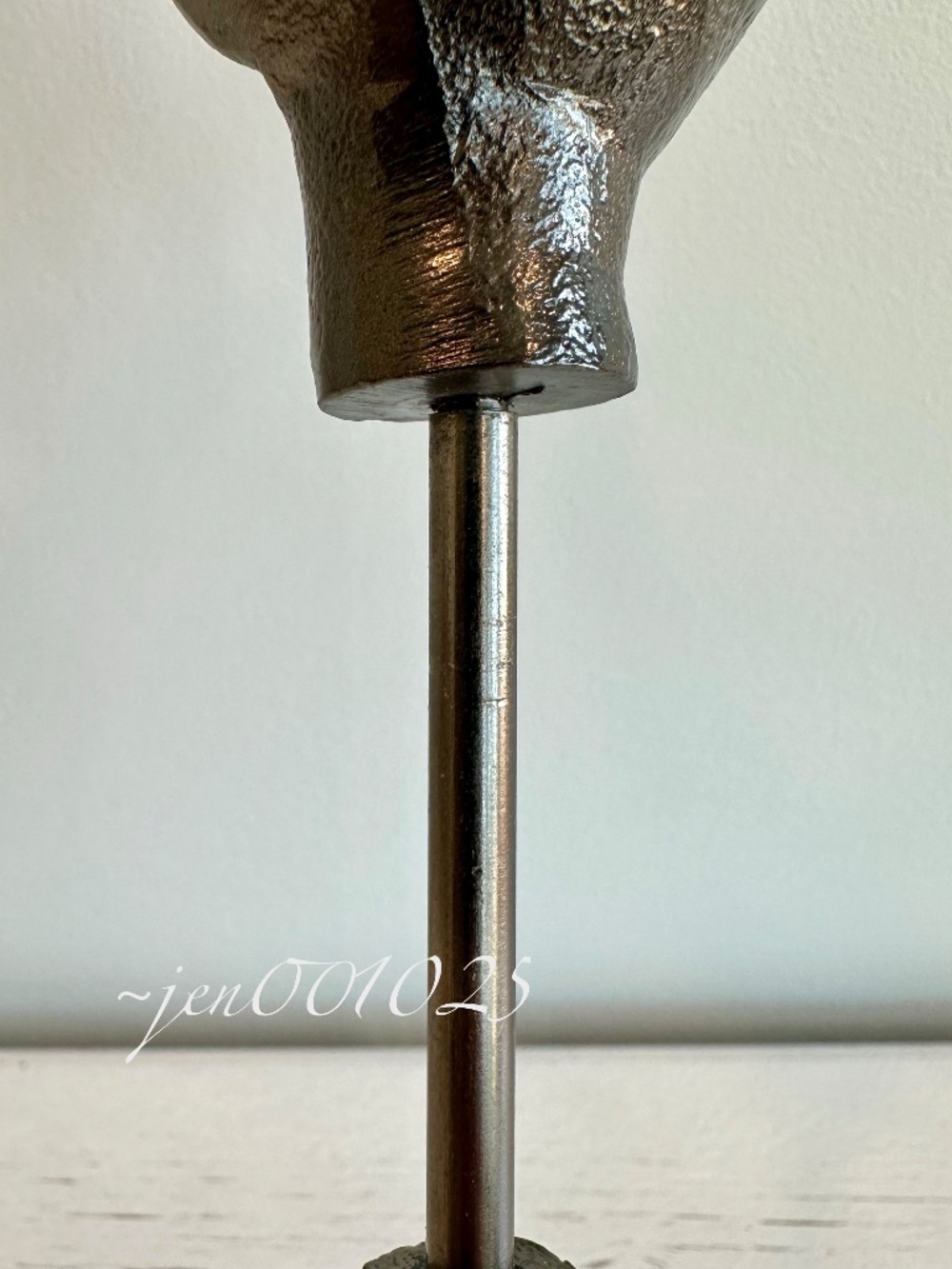 Skeleton Hand Adjustable Taper Candle Holder Aluminum Black - Threshold - Picture 13 of 13